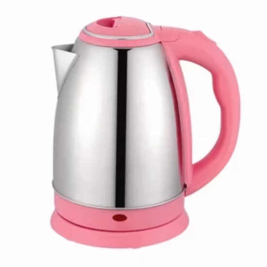 Bollitore elettrico dell'acqua degli elettrodomestici 201/304 Ss dell'acciaio inossidabile 1.2L/1.5L/1.8L dello smalto dello specchio